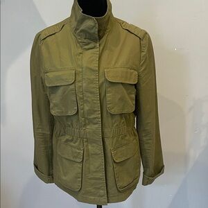 Olive Utility Jacket love tree small like new